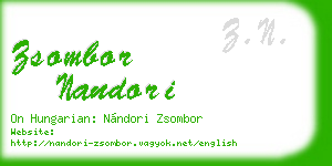 zsombor nandori business card